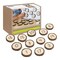 Kaplan Early Learning Company Magnetic Wood Cookie Counters - 21 Pieces